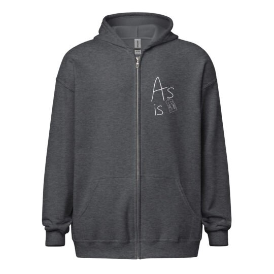 As Is zip hoodie