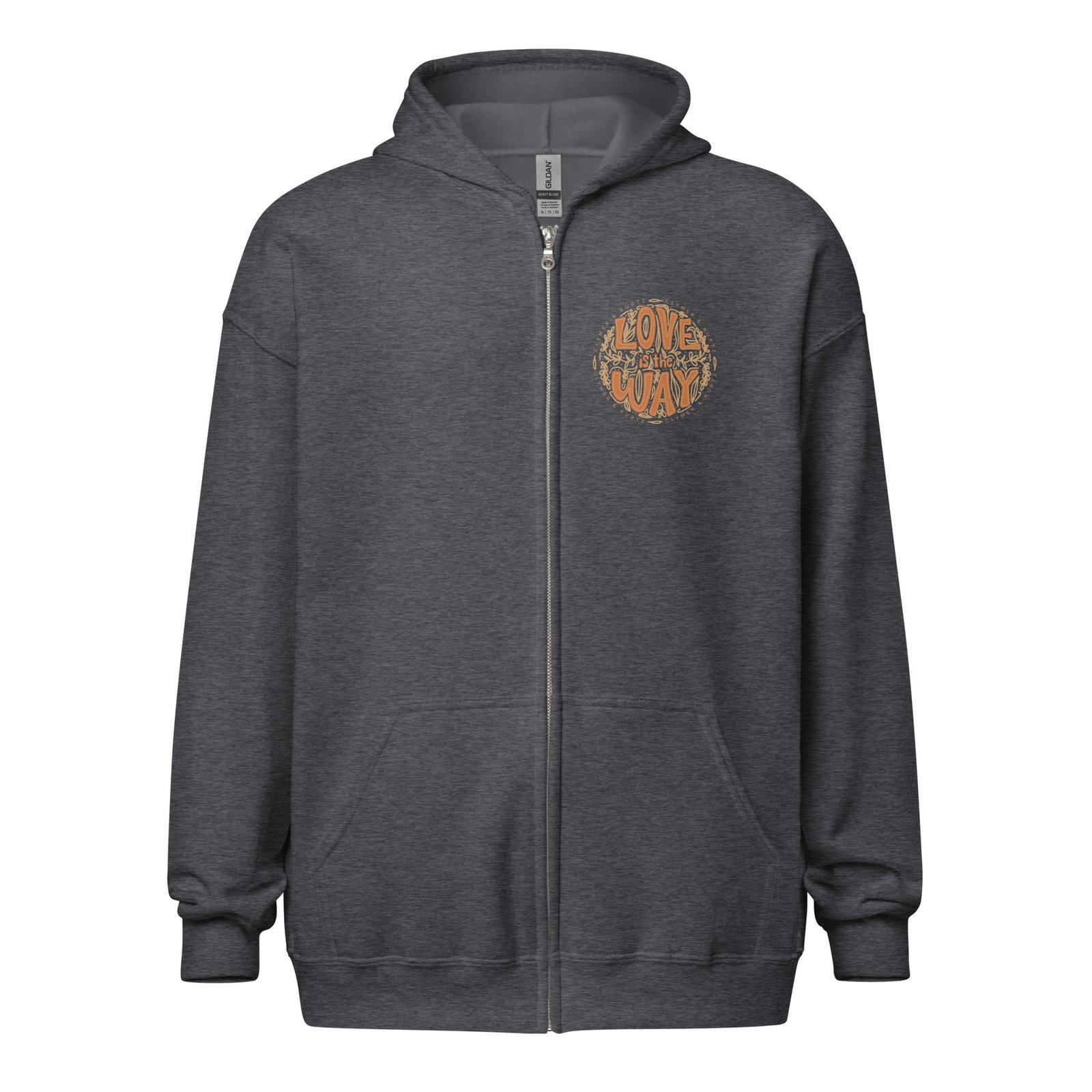 Love Is the Way zip hoodie - Image 5