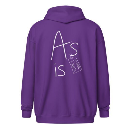 As Is zip hoodie